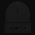 American Terrapin Cuffed Beanie Subtle - Black, front