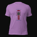 Men's Tee Strumming my Six String - Heather Team Purple, front