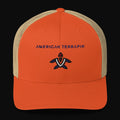 American Terrapin Trucker Hat Classic - Rustic Orange/ Khaki, front