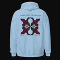 Unisex Hoodie Duck Hunter - Light Blue, back