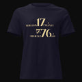 Women's Tee Rebellion to Tyranny - Navy, front